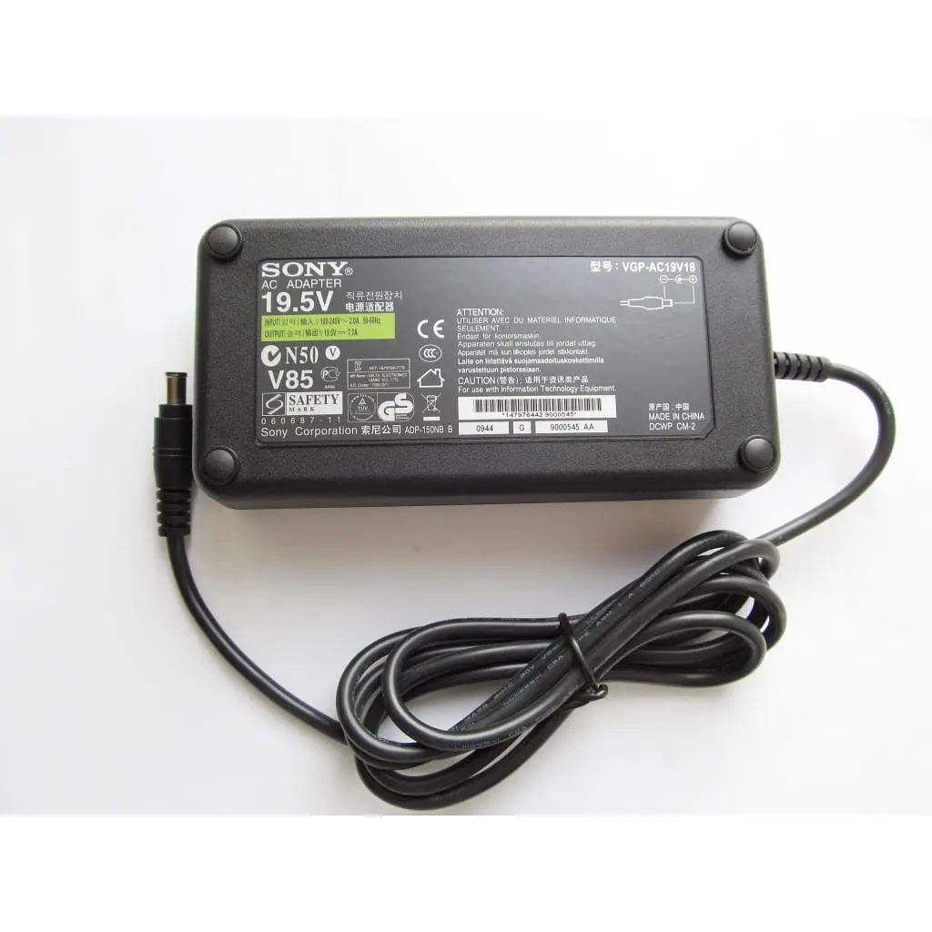 Блок живлення до ноутбуку Sony 150W, 19.5V, 7.7A, 6.5/4.4(pin inside) (VGP-AC19V18 / A40282) - фото 2