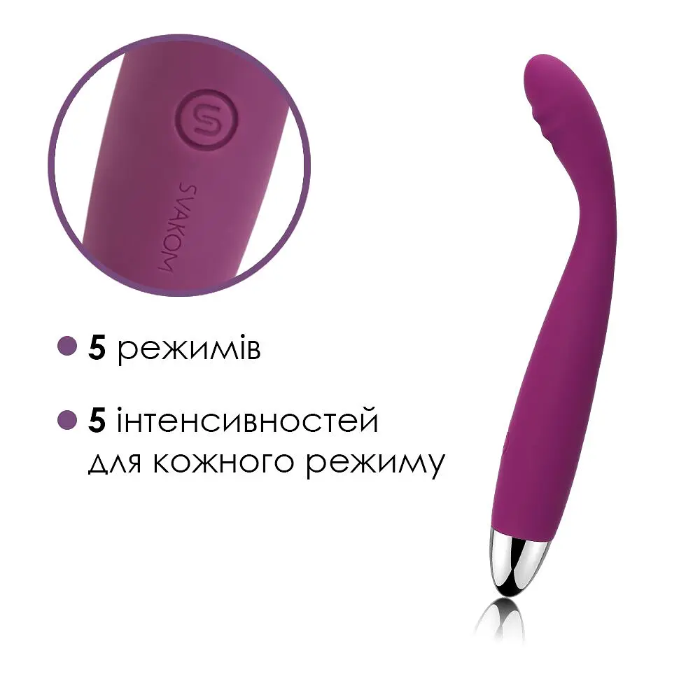 Вібратор точки G Svakom Cici Violet - фото 3