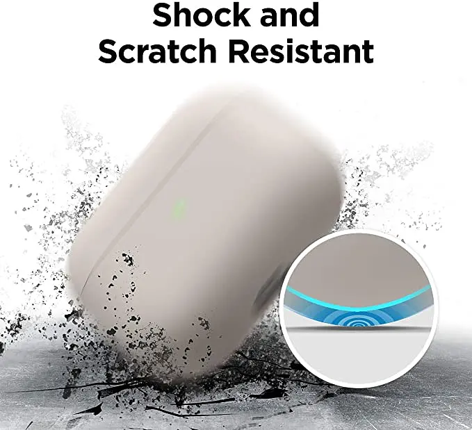 Чехол Ultrathin Silicone Case для AirPods Pro Stone White [52480] - фото 3