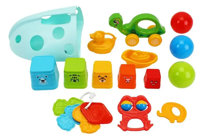 Подарунковий набір розвиваючих іграшок для малюків 6 в 1 Baby Set 3274 ТЕХНОК - фото 9