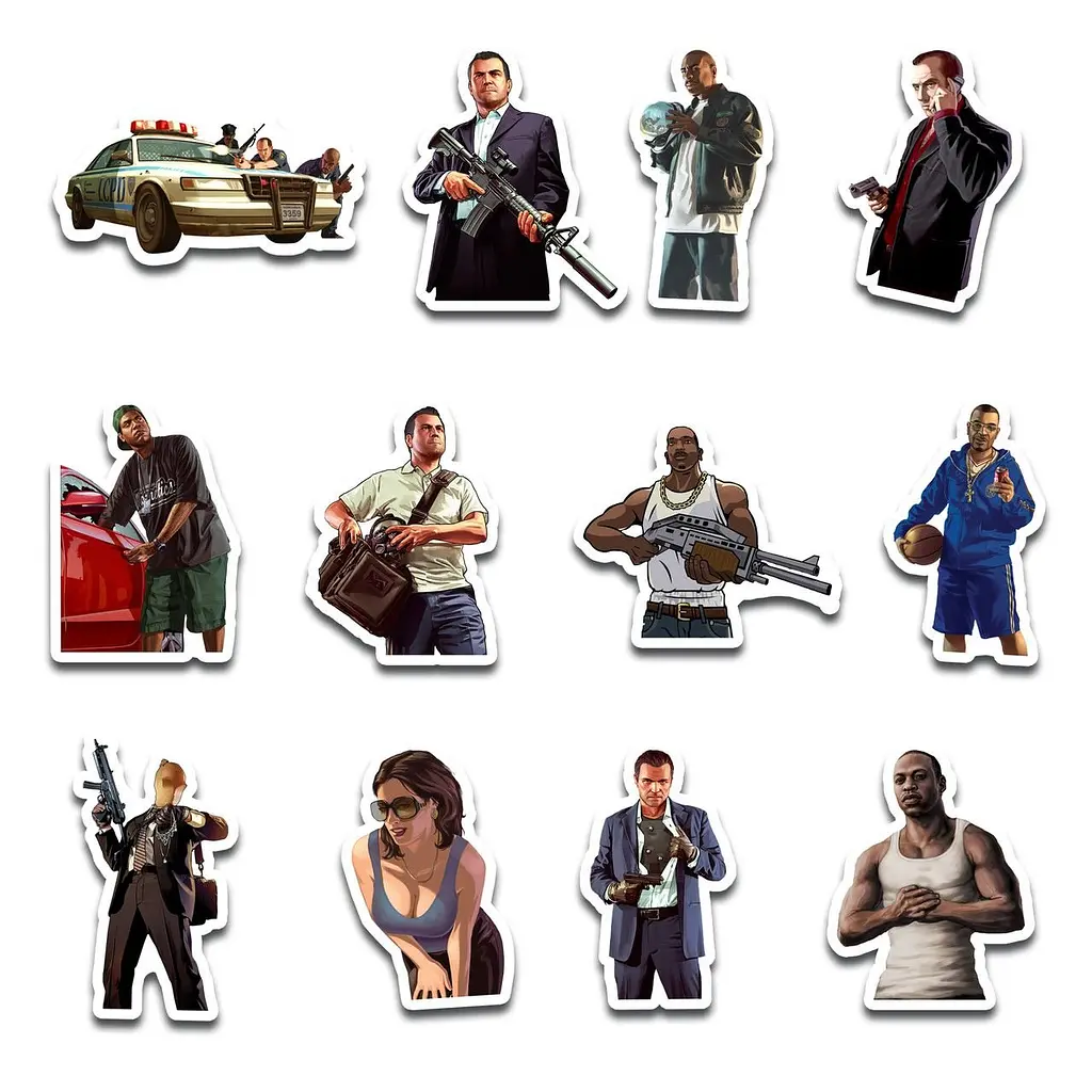 Стикерпак GeekLand GTA 45 штук (SP GTA 01) - фото 4