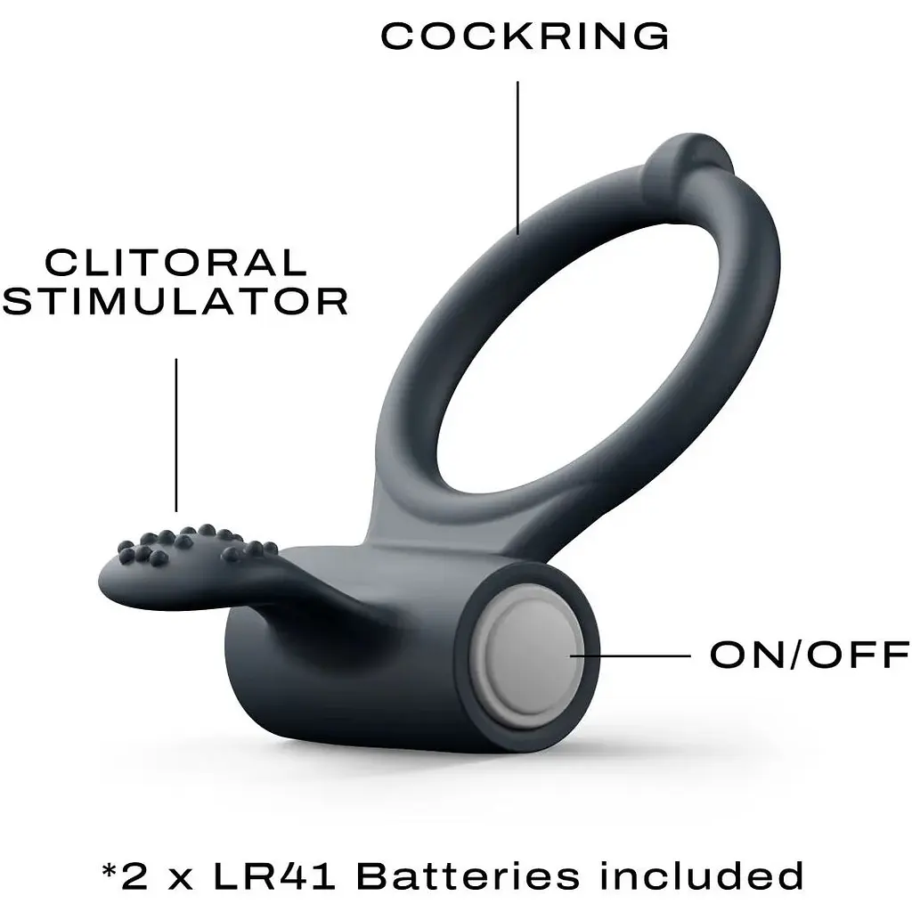 Эрекционное кольцо Dorcel Power Clit Black V2 - фото 2