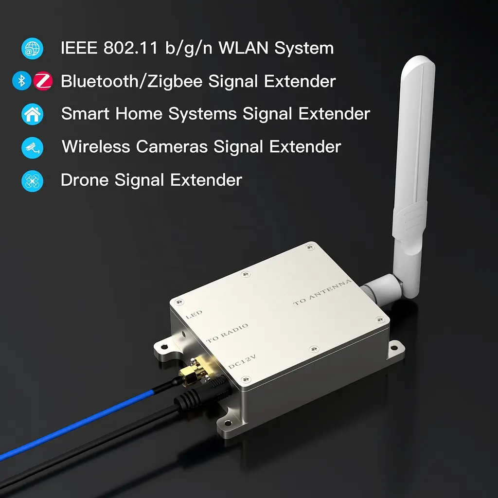Підсилювач Wi-Fi сигналу з антеною EDUP EP-AB027 2.4 ГГц 5W 37dBm бустер розширювач вайфай FPV (18800) - фото 6