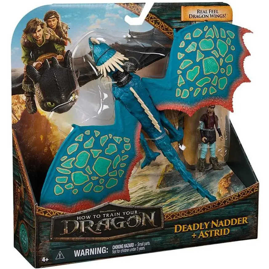 Набір Dragons Як приборкати дракона Смертельний Змійовик Буревійка 24 см та вершниця Астрід 7.5 см (SM66663/6074005) - фото 9