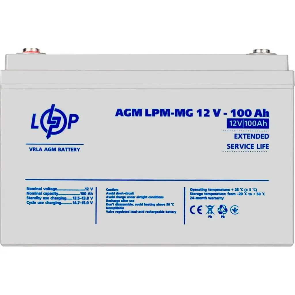 Джерело безперебійного живлення [ДБЖ] LogicPower LPY-B-PSW-800VA 12V + АКБ LPM-MG 12V - 100 Ah [20338] [110335] - фото 6