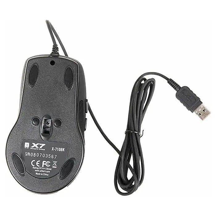 Миша A4Tech X-710BK USB Black (X-710BK USB (Black)) - фото 4