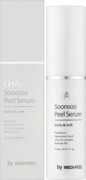 Гіпоалергенна сироватка-пілінг з ліпогідроксикислота 20 мл Medi Peel LHA Soonsoo Peel Serum