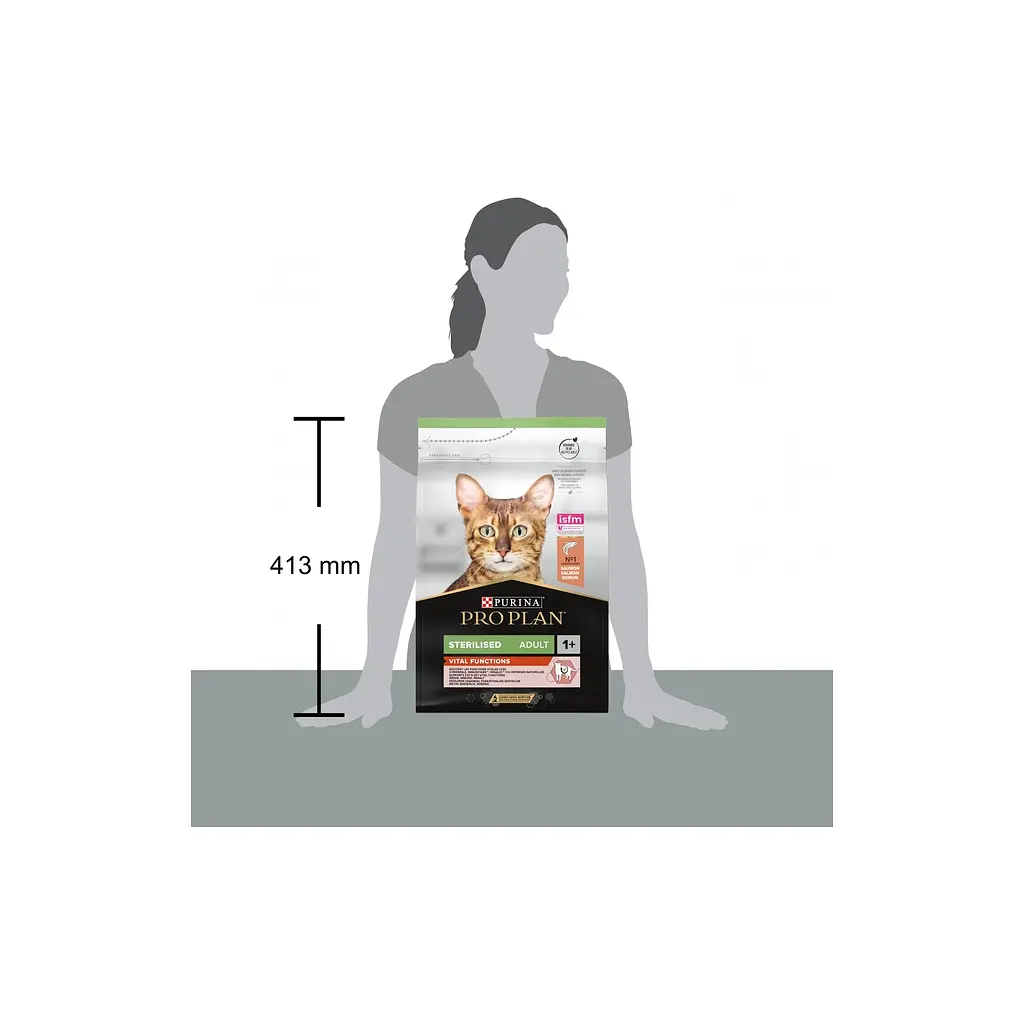 Сухий корм для кішок Purina Pro Plan Sterilised з лососем 3 кг (7613036517454) - фото 3