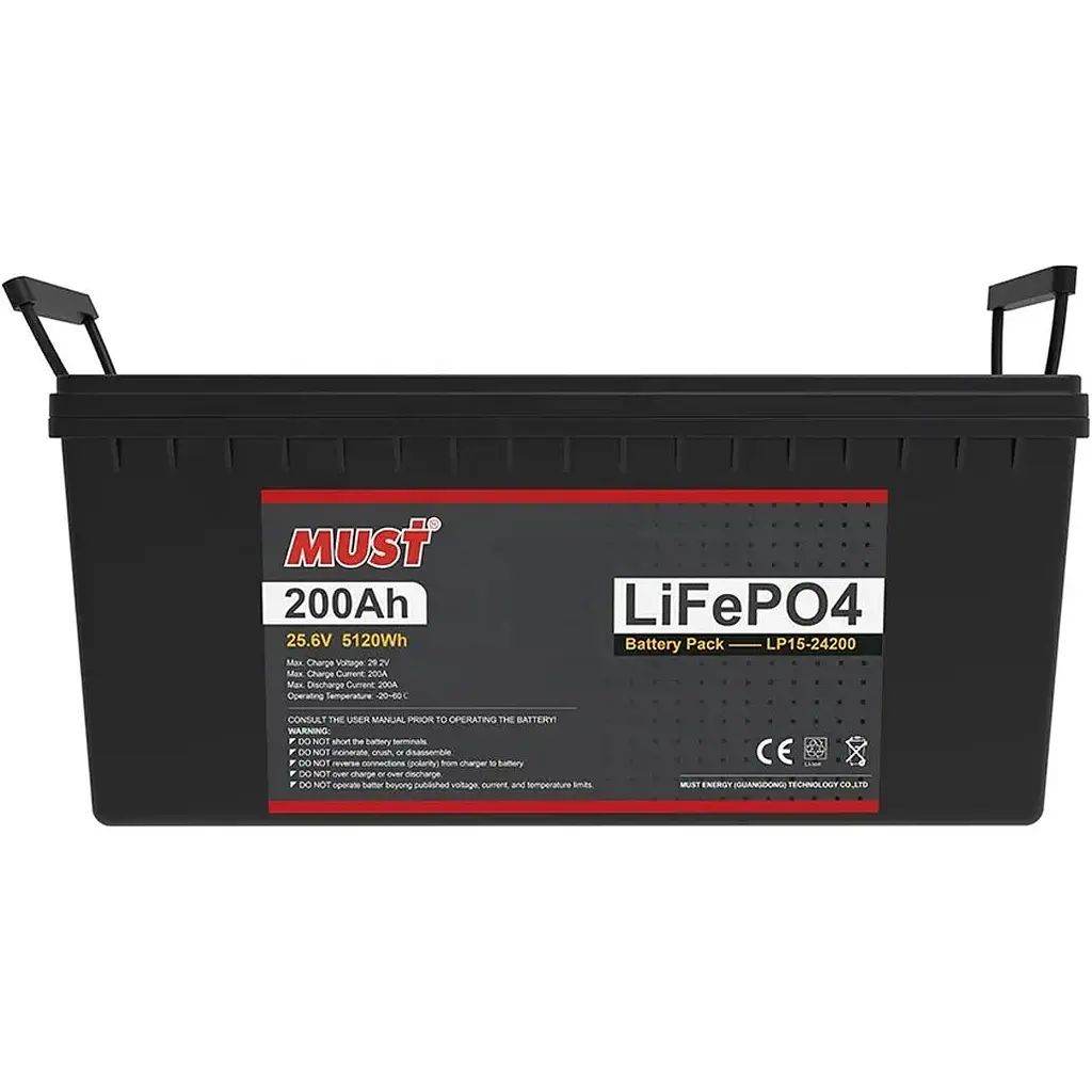 Акумулятор Must LiFePO4 24V (25.6V/200Ah/5120Wh) (LP15-24200) [123425] - фото 3