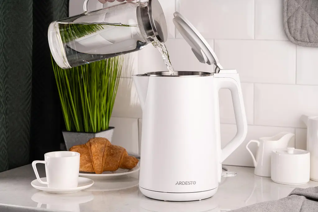 Ardesto Электрочайник EKL-X50 1.5 л 2200 Вт двойные стенки Strix контроль белый - фото 3