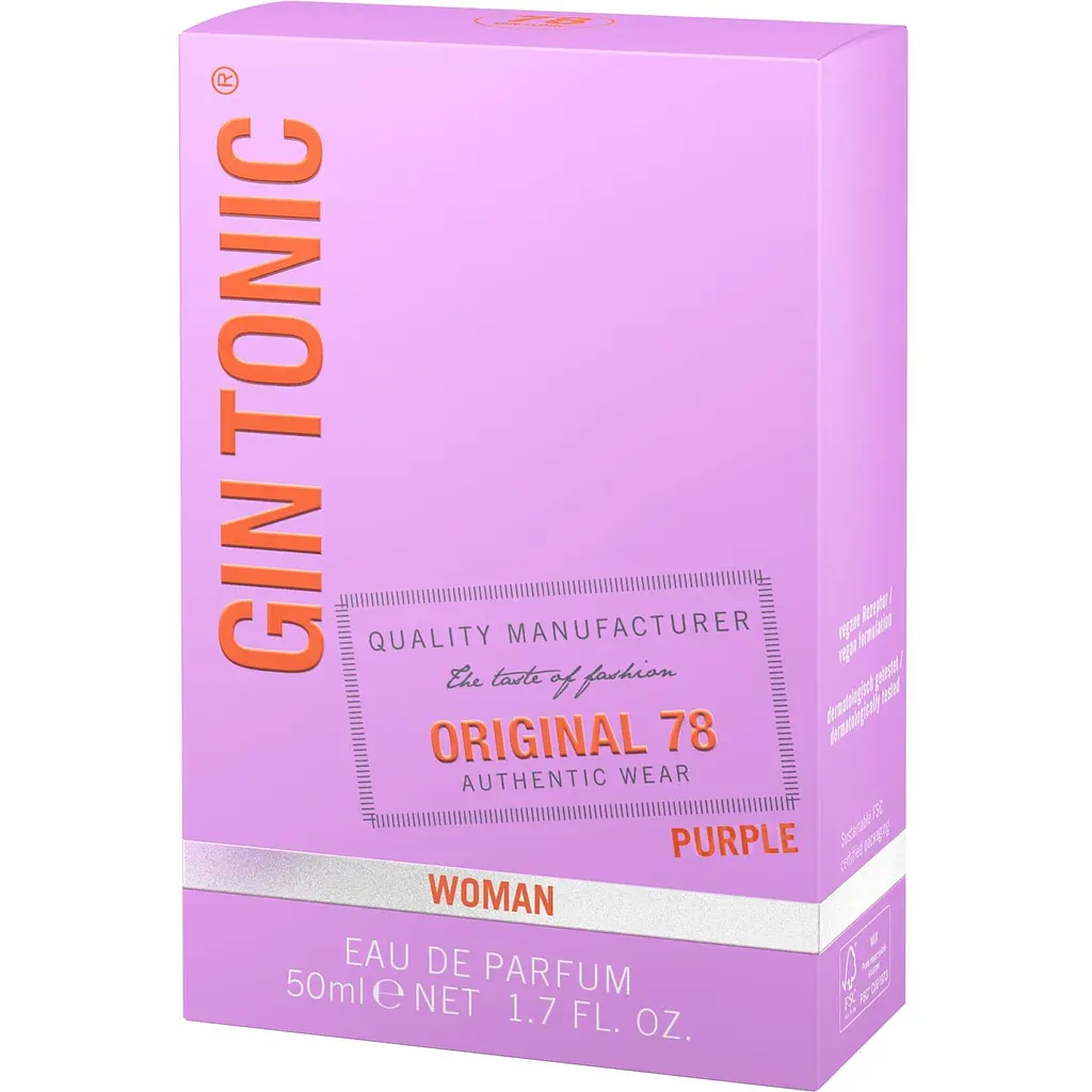 Парфумована вода для жінок Gin Tonic Original 78 Purple 50 мл - фото 3