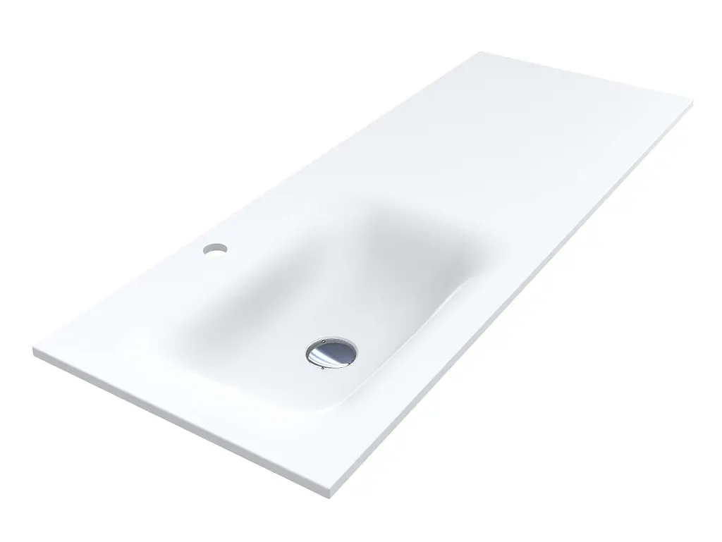 Умивальник Miraggio Jessel 1200 L matt 0002279, Білий матовий - фото 3
