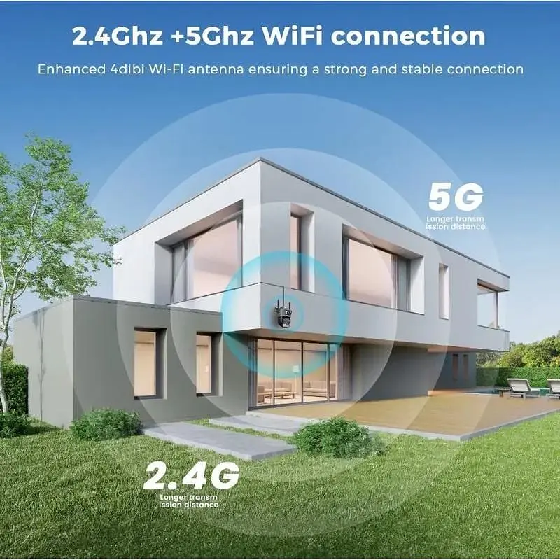 Камера видеонаблюдения Besder A22YQ 15MP Wi-Fi Уличная PTZ DC12V 2A A22YQ-10MP-EU - фото 10