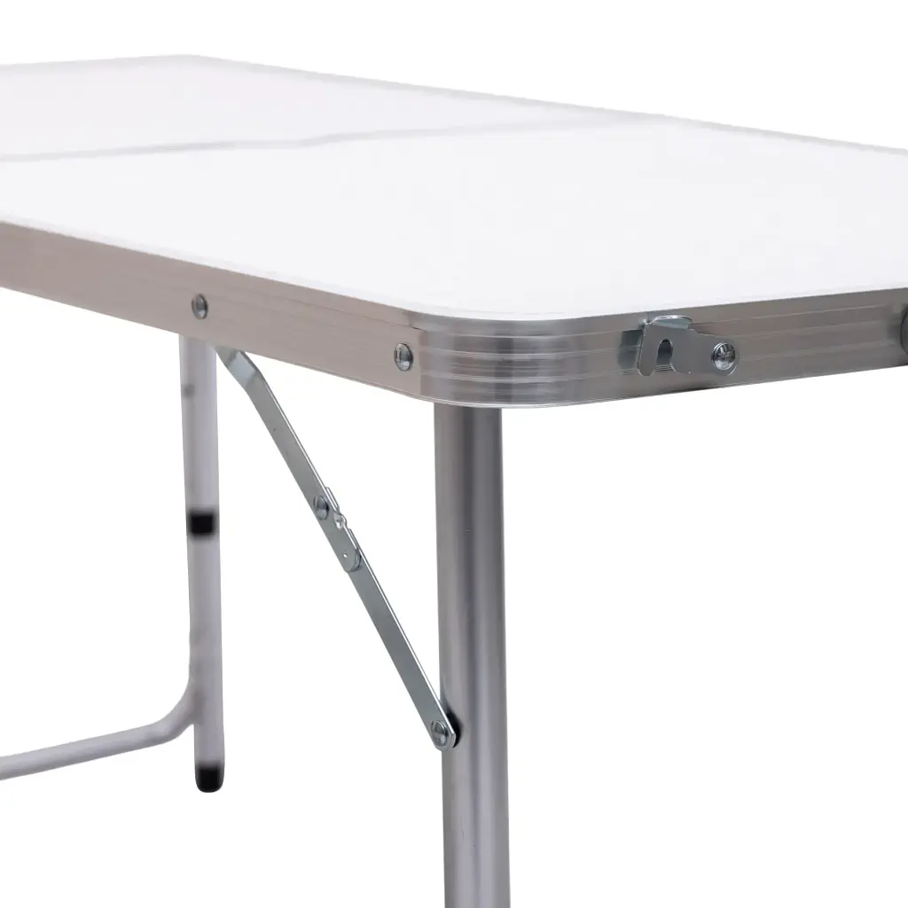 Стол для пикника LUGI JY-12060W раскладной со стульями 120х60х70/61/54 см белый - фото 7