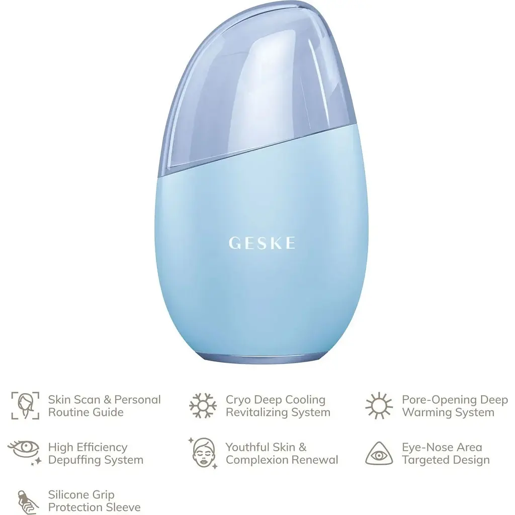 Масажер для обличчя GESKE Cool & Warm Eye and Face Massager 7в1 Aquamarine (HB0285) [176756] - фото 4