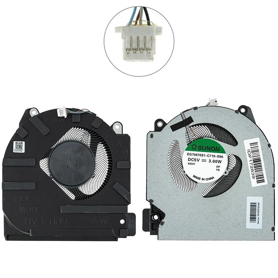 Вентилятор для ноутбука HP Victus 16-E (GPU FAN) 60W (Кулер)