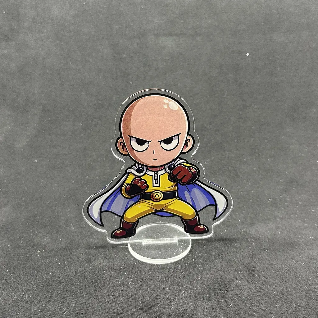 Акрилова колекційна фігурка Чібі Chibi Аніме: Сайтама 10 см - фото 2