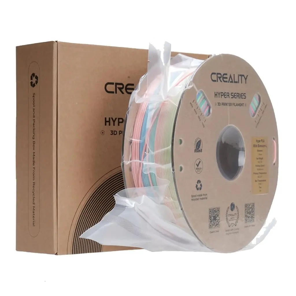 Пластик для 3D-принтера Creality PLA Hyper 1 кг, 1.75 мм, райдужний long, wild flower (3301010426) - фото 4