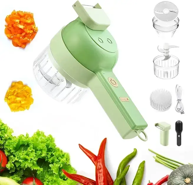 Ручний електричний подрібнювач для овочів Food Chopper Catling багатофункціональний 4 в 1 - фото 5
