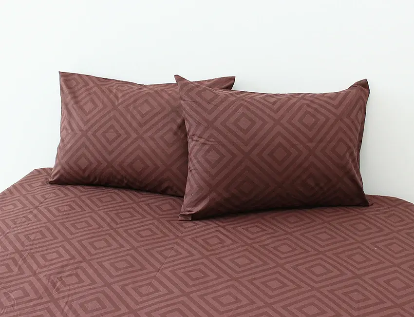 Комплект постільної білизни TAG Tekstil R128Brown Двоспальний - фото 3