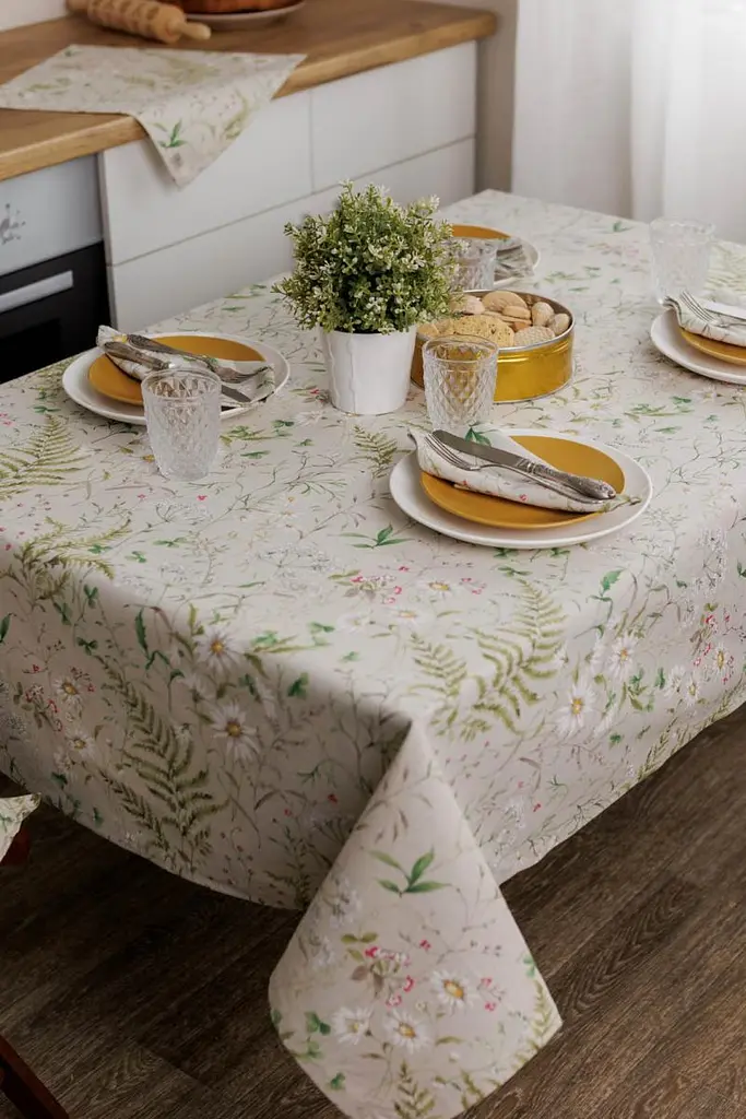 Скатерть на стол Прованс Herbal овальная 133х180 см (44878) - фото 5