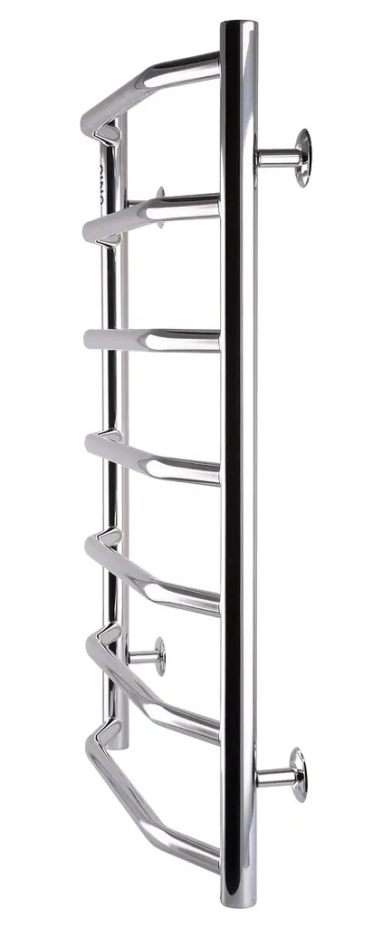 Водяна рушникосушка Unio LT W 700-500-7 Драбинка Трапеція, Хром - фото 3