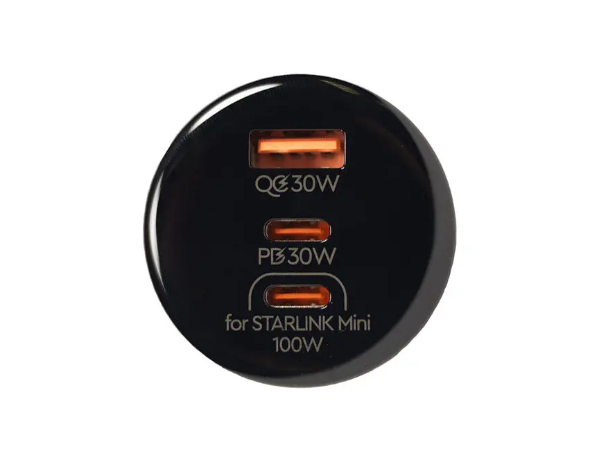 Автомобільний зарядний пристрій Adaptis GP-CC160 160W (2 Type-C+USB) - фото 3