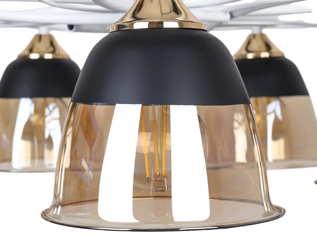 Люстра Brille стельова LK-727S/5 E27 WH+FG - фото 2