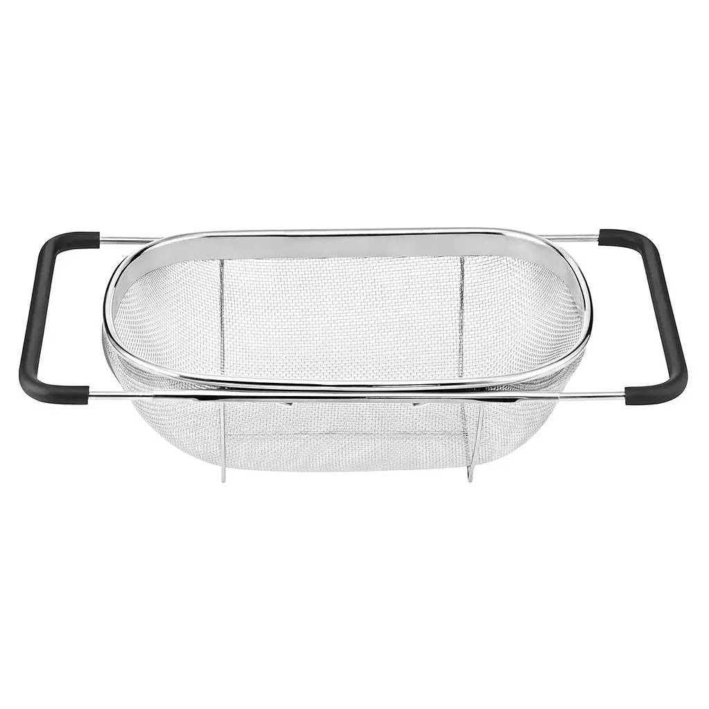 Друшляк-сито на раковину для миття продуктів 29*19*10 см Zhongjing HP-19-18-S - фото 7