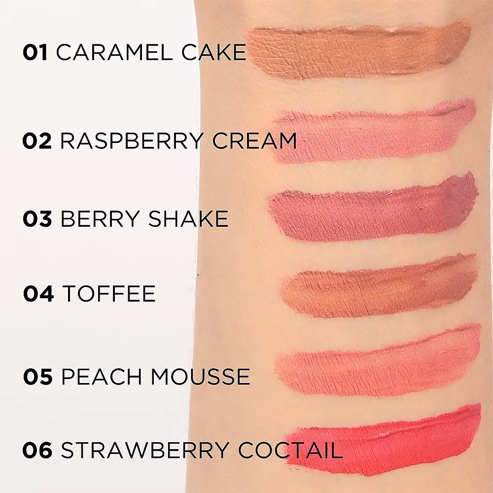 Рідка помада для губ Eveline Cosmetics Variete Satin Matt Lip 06 Strawberry Cocktail 4,5 мл - фото 2