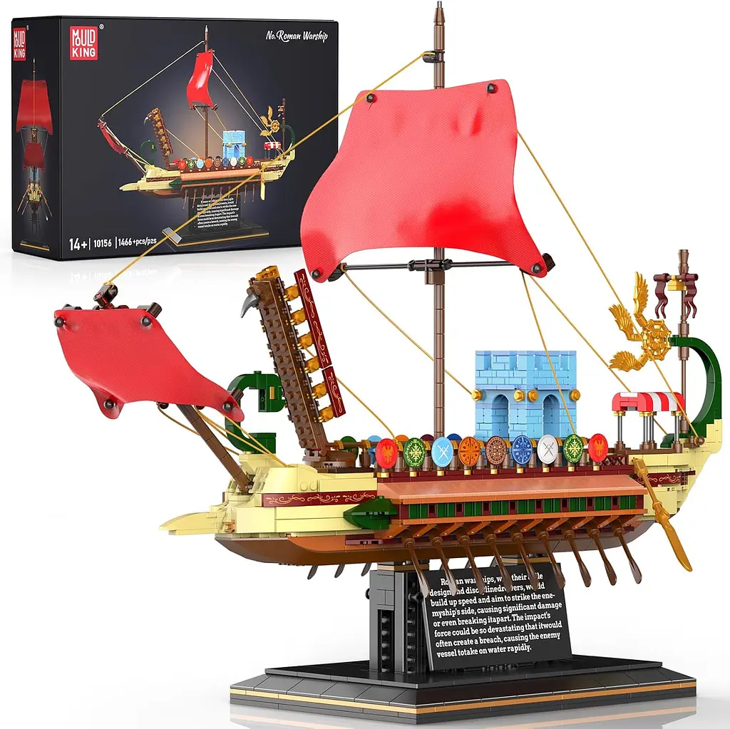 Конструктор корабель MOULD KING римська галера  Roman Imperium Warship 1466 деталей - фото 2
