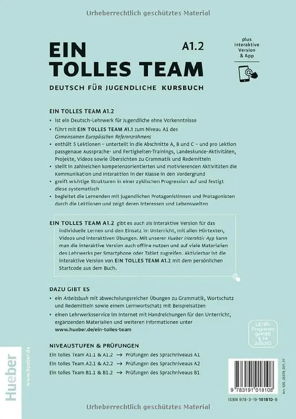 Ein tolles Team A1.2 Kursbuch plus interaktive Version - фото 2