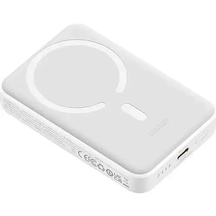 Портативна батарея Powerbank Powerbank Baseus Magnetic Mini Wireless Quick Charging 10000 mAh 30 W PPCX110202 White - фото 2