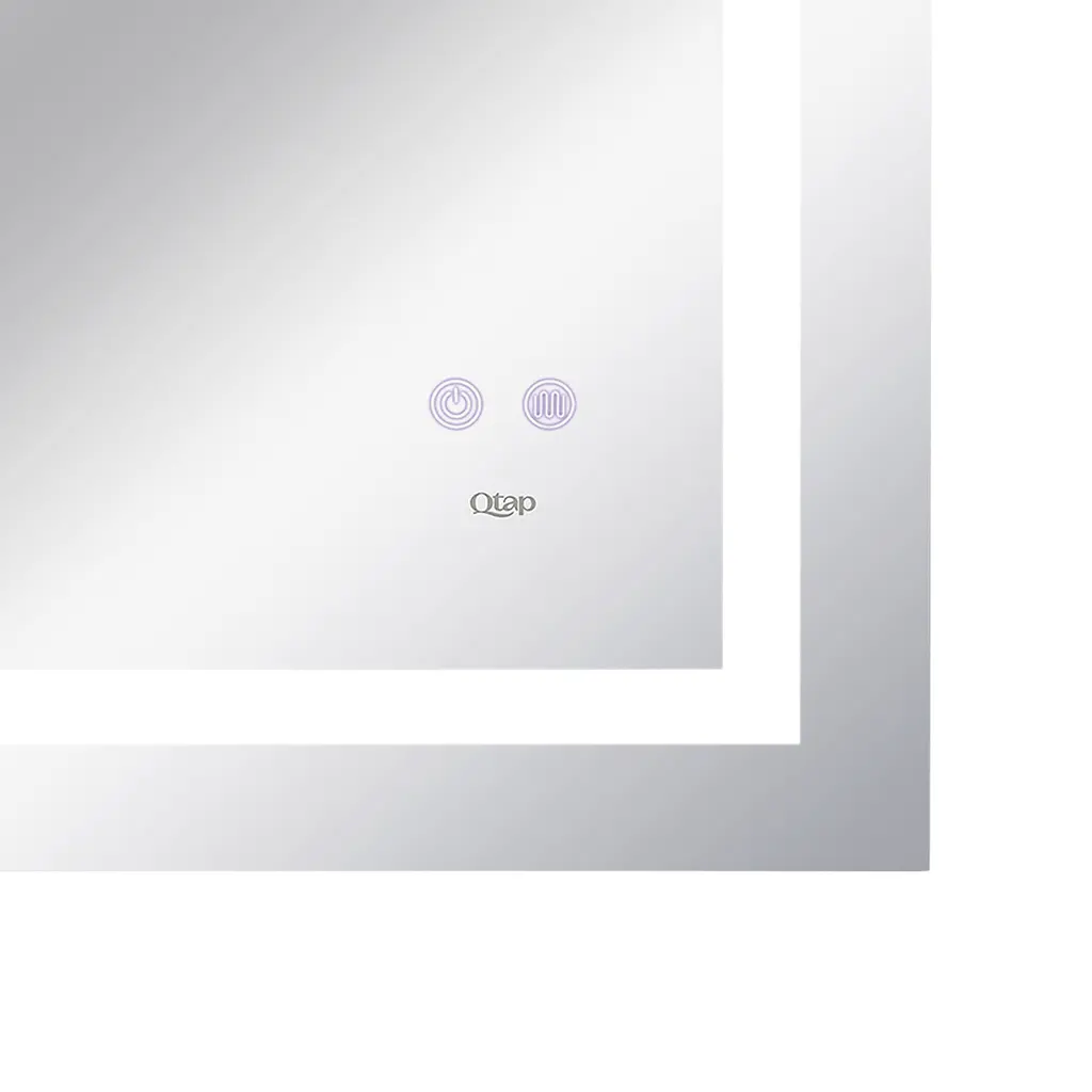 Дзеркало Qtap Mideya 900x700 з LED-підсвічуванням Touch, з антизапотіванням, з диммером яскравості Reverse QT2078NCF9070W - фото 6