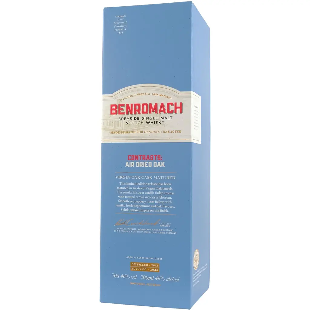 Віскі Benromach Virgin Oak Air Dried 46% 0.7 л в подарунковій коробці - фото 4