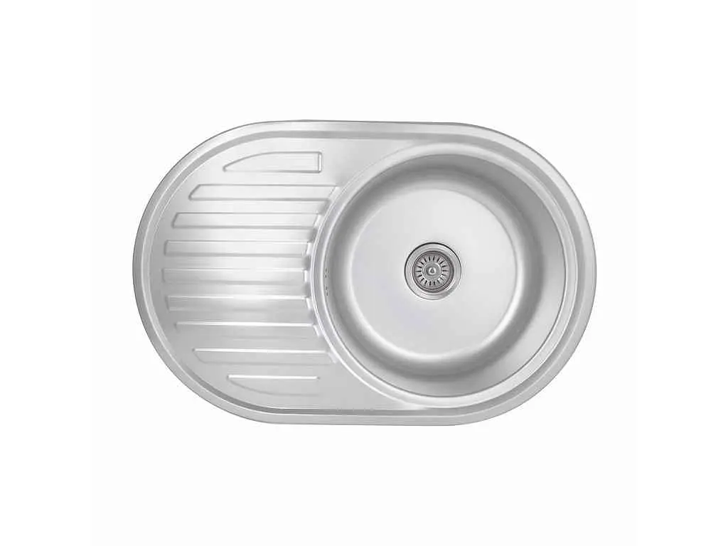 Мийка врізна Brinex 770х550х180мм 1 7750, Micro Decor 0,8мм BRIN7750MDEC08
