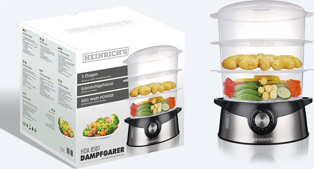 Пароварка Heinrich's HDA 8501 - фото 4