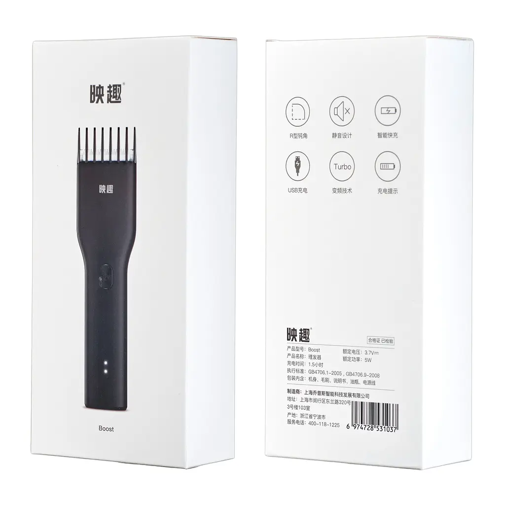 Машинка для стрижки Xiaomi Mijia youpin Enchen Boost Hair Trimmer Black (New Design) - фото 3
