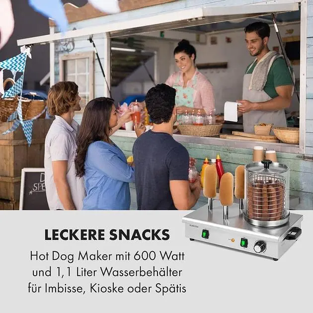 Хот дог мейкер гриль Klarstein Wurstfabrik 600 (10034454) - фото 2