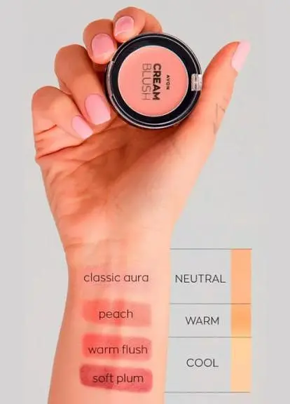 Кремові рум'яна Avon CLASSIC AURA/Рожевий букет 2.4 г - фото 2