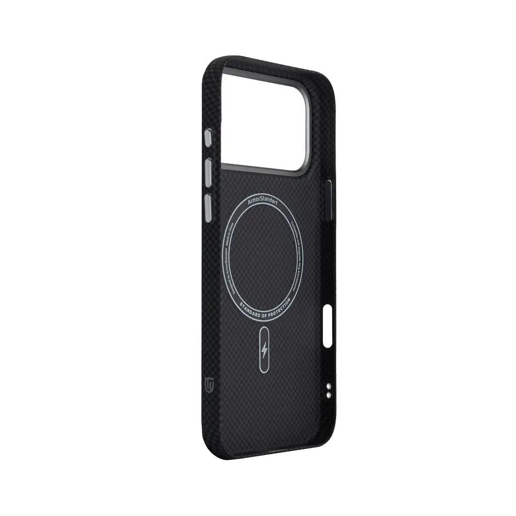 Чехол ArmorStandart LikeCarbon2 MagCase для Apple iPhone 18 Pro/17 Pro Kevlar Black - фото 4