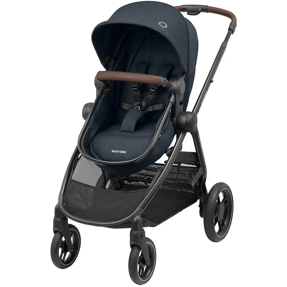 Коляска-трансформер Maxi-Cosi Zelia 3 Duo Essential Graphite, 3 в 1, з автокріслом CabrioFix i-Size, темно-сіра (1930672110) - фото 2