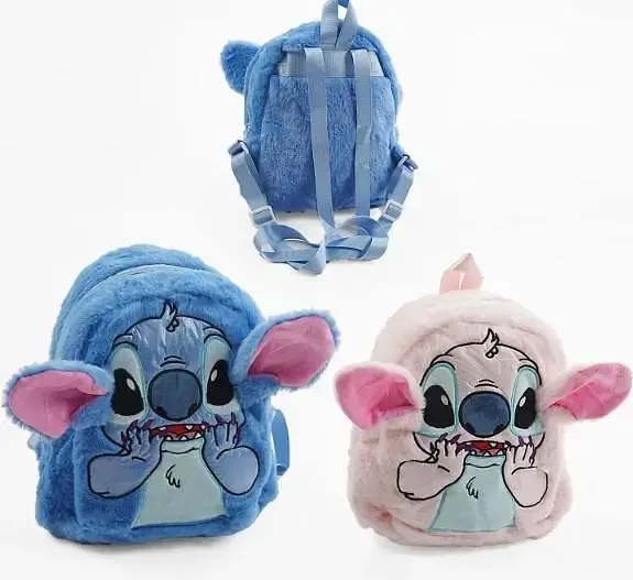 Плюшевий рюкзак Стич Disney Fairy Stitch м’який дитячий рюкзак з вушками та мордочкою рожевий - фото 2