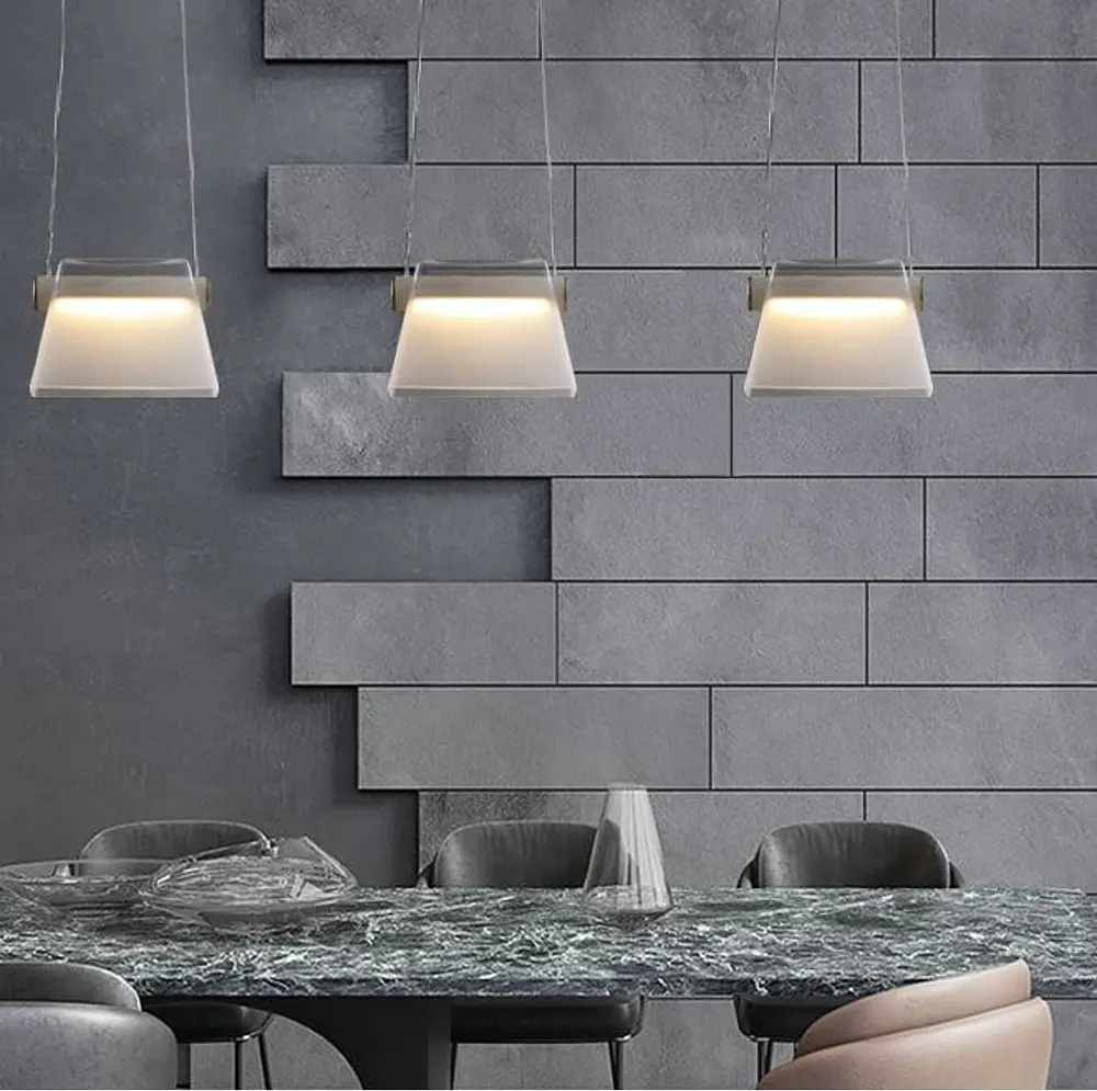 Підвіс із прозорим плафоном та фурнітурою з екошкіри | Арт. CO 7 CL | Line F - фото 7