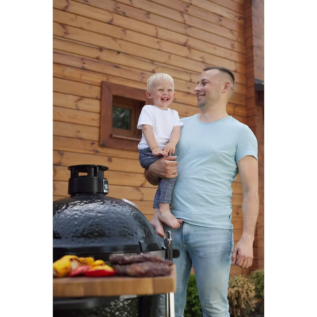 Керамический угольный гриль Primo Large Round All in One (PGCRCG) - фото 16