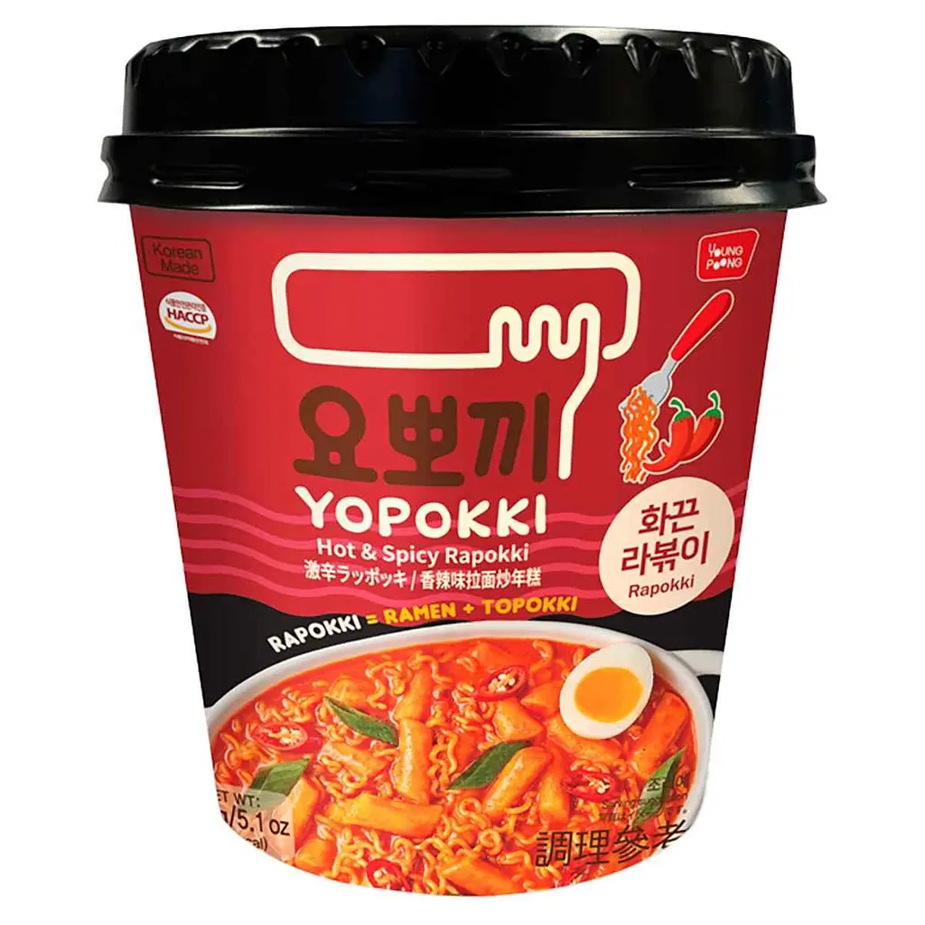 Рапоккі Hot & Spicy Yopokki гостро-пряні в стакані 145 г