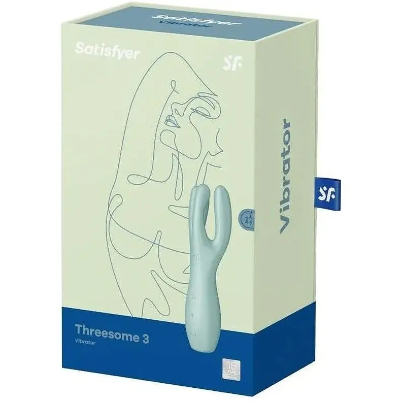 Кліторальний вібратор Satisfyer Threesome 3 із трьома "пальчиками" - фото 4