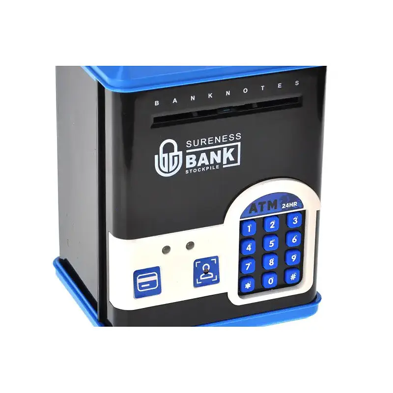 Дитяча скарбничка-сейф YG Toys WF-3015H(Blue) музика, світло, пароль, імітація відбитка - фото 4