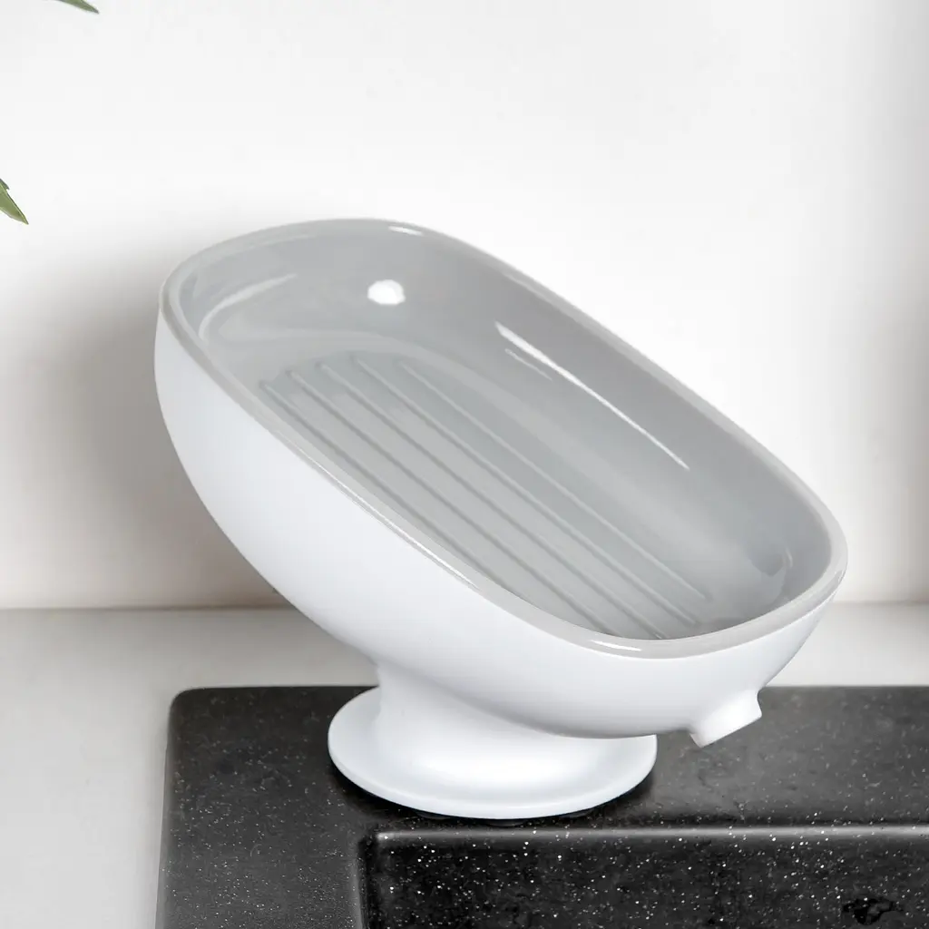 Мильниця MVM на присосці біло-сіра (BP-38 WHITE/GRAY) - фото 6