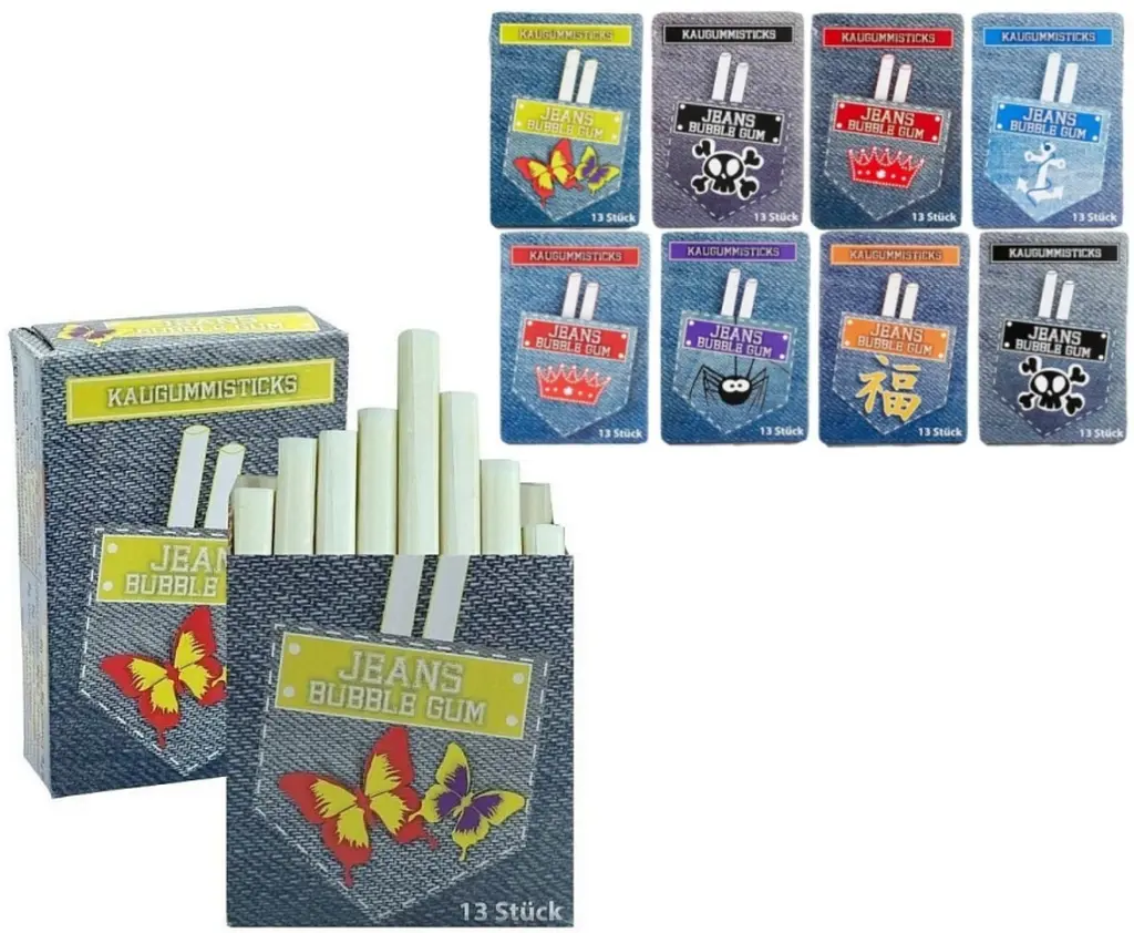 Жуйка сигарета DOK Jeans Bubble Gum Sticks 44г - фото 3
